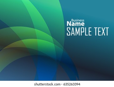 Blue abstract template for card or banner. Metal Background with waves and reflections. Business background, silver, illustration. Illustration of abstract background with a metallic element