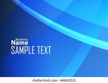Blue abstract template for card or banner. Metal Background with waves and reflections. Business background, silver, illustration. Illustration of abstract background with a metallic element