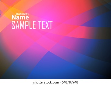 Blue abstract template for card or banner. Metal Background with waves and reflections. Business background, silver, illustration. Illustration of abstract background with a metallic element