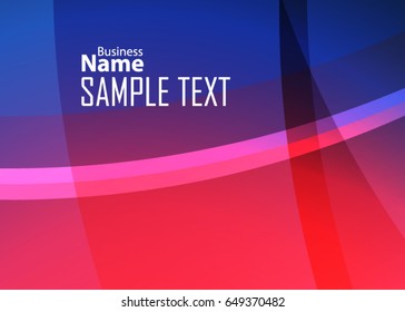 Blue abstract template for card or banner. Metal Background with waves and reflections. Business background, silver, illustration. Illustration of abstract background with a metallic element