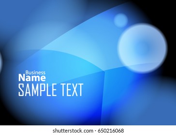 Blue abstract template for card or banner. Metal Background with waves and reflections. Business background, silver, illustration. Illustration of abstract background with a metallic element