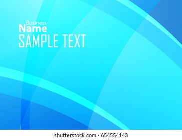 Blue abstract template for card or banner. Metal Background with waves and reflections. Business background, silver, illustration. Illustration of abstract background with a metallic element