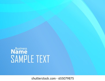 Blue abstract template for card or banner. Metal Background with waves and reflections. Business background, silver, illustration. Illustration of abstract background with a metallic element