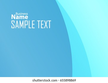 Blue abstract template for card or banner. Metal Background with waves and reflections. Business background, silver, illustration. Illustration of abstract background with a metallic element