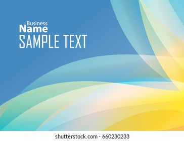 Blue abstract template for card or banner. Metal Background with waves and reflections. Business background, silver, illustration. Illustration of abstract background with a metallic element