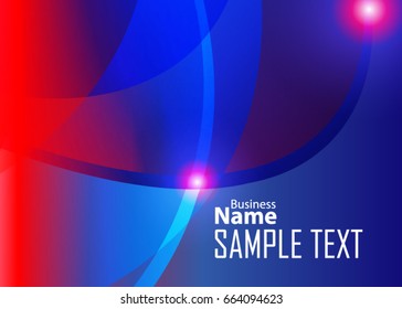 Blue abstract template for card or banner. Metal Background with waves and reflections. Business background, silver, illustration. Illustration of abstract background with a metallic element