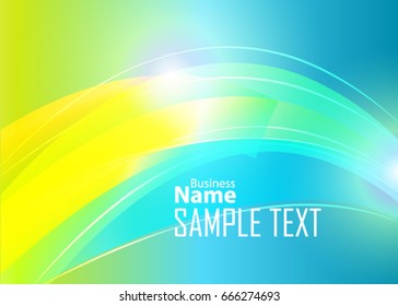 Blue abstract template for card or banner. Metal Background with waves and reflections. Business background, silver, illustration. Illustration of abstract background with a metallic element