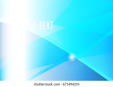 Blue abstract template for card or banner. Metal Background with waves and reflections. Business background, silver, illustration. Illustration of abstract background with a metallic element