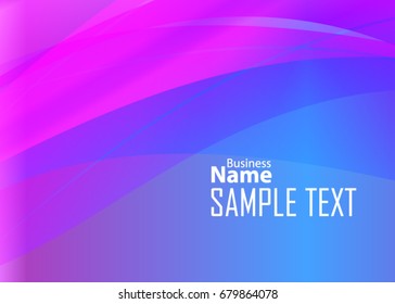 Blue abstract template for card or banner. Abstract background