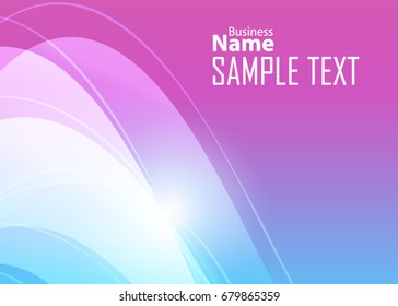 Blue abstract template for card or banner. Abstract background
