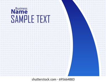 Blue abstract template for card or banner. Metal Background with waves and reflections. Business background, silver, illustration. Illustration of abstract background with a metallic element