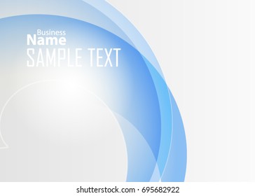 Blue abstract template for card or banner. Metal Background with waves and reflections. Business background, silver, illustration. Illustration of abstract background with a metallic element