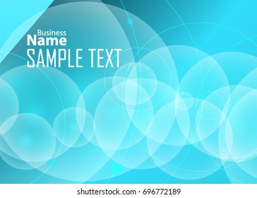 Blue abstract template for card or banner. Metal Background with waves and reflections. Business background, silver, illustration. Illustration of abstract background with a metallic element