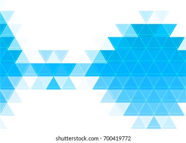 Blue abstract template for card or banner. Metal Background with waves and reflections. Business background, silver, illustration. Illustration of abstract background with a metallic element