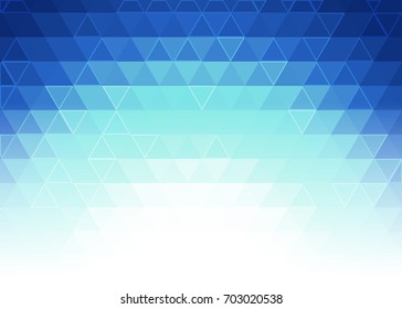Blue abstract template for card or banner. Metal Background with waves and reflections. Business background, silver, illustration. Illustration of abstract background with a metallic element