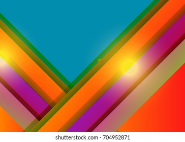 Blue abstract template for card or banner. Metal Background with waves and reflections. Business background, silver, illustration. Illustration of abstract background with a metallic element