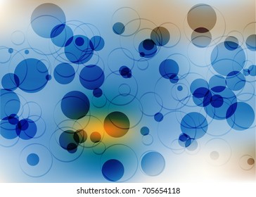 Blue abstract template for card or banner. Metal Background with waves and reflections. Business background, silver, illustration. Illustration of abstract background with a metallic element