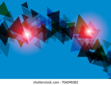 Blue abstract template for card or banner. Metal Background with waves and reflections. Business background, silver, illustration. Illustration of abstract background with a metallic element