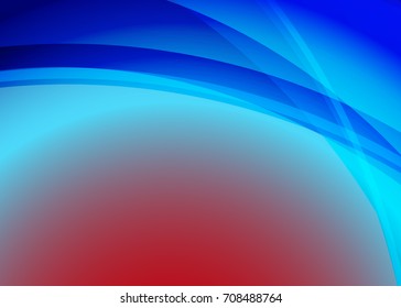Blue abstract template for card or banner. Metal Background with waves and reflections. Business background, silver, illustration. Illustration of abstract background with a metallic element