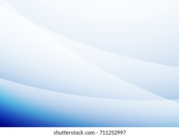 Blue abstract template for card or banner. Metal Background with waves and reflections. Business background, silver, illustration. Illustration of abstract background with a metallic element