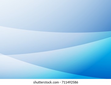 Blue abstract template for card or banner. Metal Background with waves and reflections. Business background, silver, illustration. Illustration of abstract background with a metallic element
