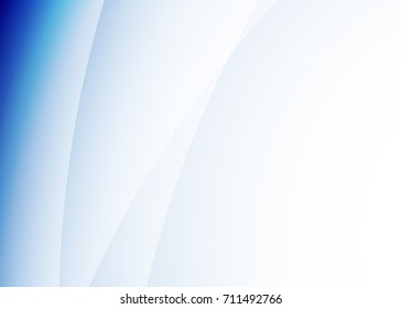 Blue abstract template for card or banner. Metal Background with waves and reflections. Business background, silver, illustration. Illustration of abstract background with a metallic element