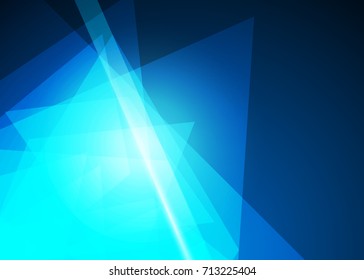 Blue abstract template for card or banner. Metal Background with waves and reflections. Business background, silver, illustration. Illustration of abstract background with a metallic element