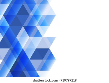 Blue abstract template for card or banner. Metal Background with waves and reflections. Business background, silver, illustration. Illustration of abstract background with a metallic element