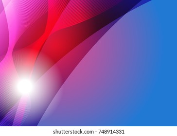 Blue abstract template for card or banner. Abstract background