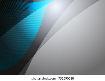Blue abstract template for card or banner. Abstract background
