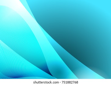 Blue abstract template for card or banner. Abstract background