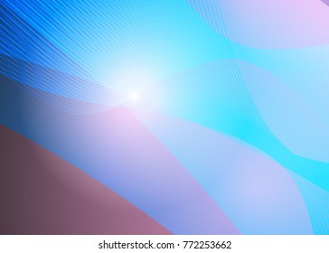 Blue abstract template for card or banner. Abstract background