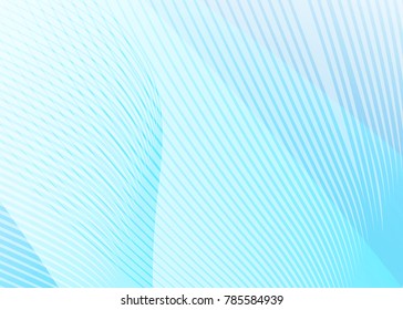 Blue abstract template for card or banner. Metal Background with waves and reflections. Business background, silver, illustration. Illustration of abstract background with a metallic element