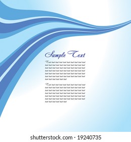 Blue abstract template with copy space