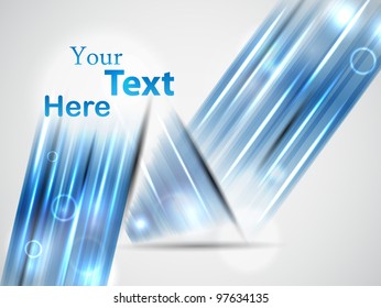blue abstract template. vector illustration