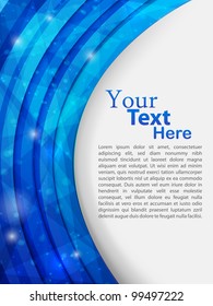 blue abstract template. vector illustration