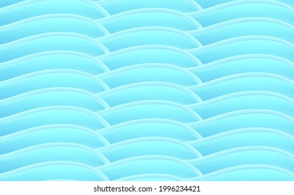 Blue abstract texture of 3d curves forming surface