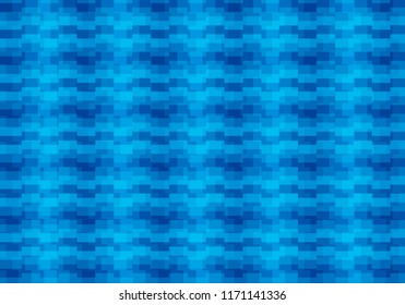 Blue abstract textured polygonal background. Blurry rectangular pattern design vector