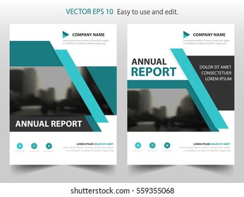 Blue Fold Technology Annual Report Brochure Stock Vector (Royalty Free ...