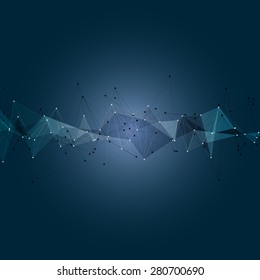 Blue Abstract Triangle Background Modern Design. Vector Illustration