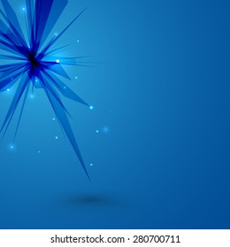 Blue Abstract Triangle Background Modern Design for your Text Vector Illustration
