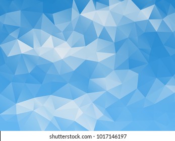 Blue Abstract triangle background for your design