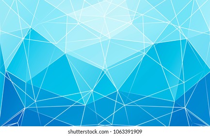 blue abstract triangular background