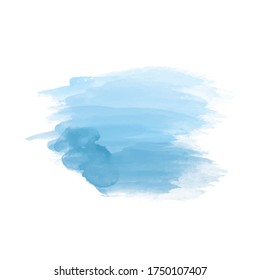 Blue Abstract Unique Watercolor Background For Design