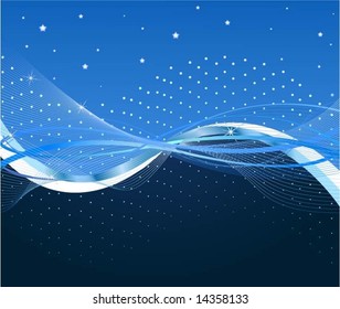 Fundo do vetor abstrato azul