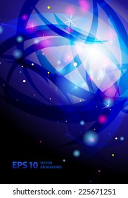 Blue abstract vector background.
