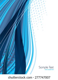 Blue Abstract Vector Background.