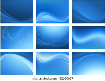 Blue abstract vector background