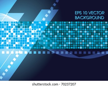 Blue abstract vector background