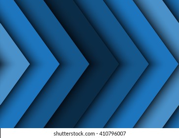 Blue abstract vector background of arrows